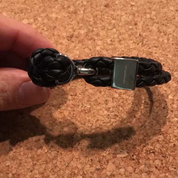 Burberry new men bracelet black leather - Picture 4 of 6